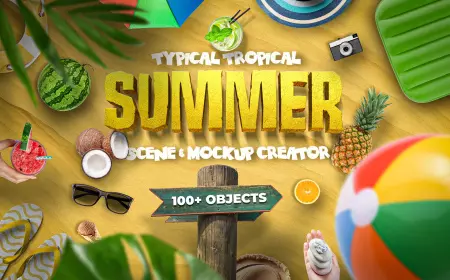 Summer Scene and Mockup Creator