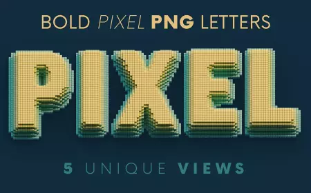 Bold Pixel - 3D Lettering