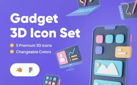 Gadget 3D Icon Set